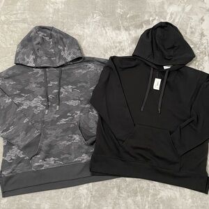 Athletic Works Hoodie Bundle XXL 20 Lot of 2 Black Camo Fleece Pullover Sweat